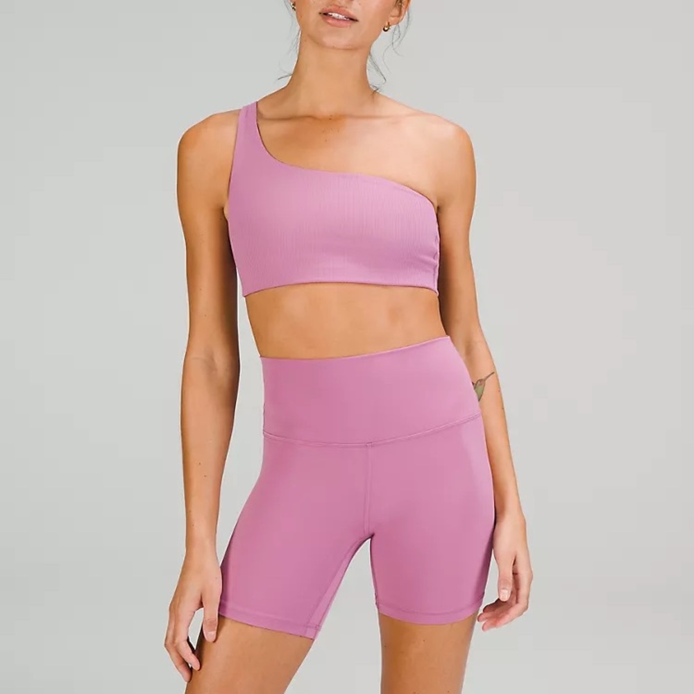 Lululemon Ribbed Nulu Asymmetrical Yoga Bra *Light Support, A/B Cup